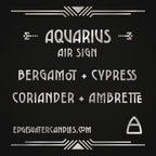 Aquarius Candle