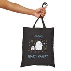 Proud Trans-Parent Cotton Canvas Tote Bag