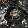 'Take It Up With My Middle Finger' Snarky Enamel Pin