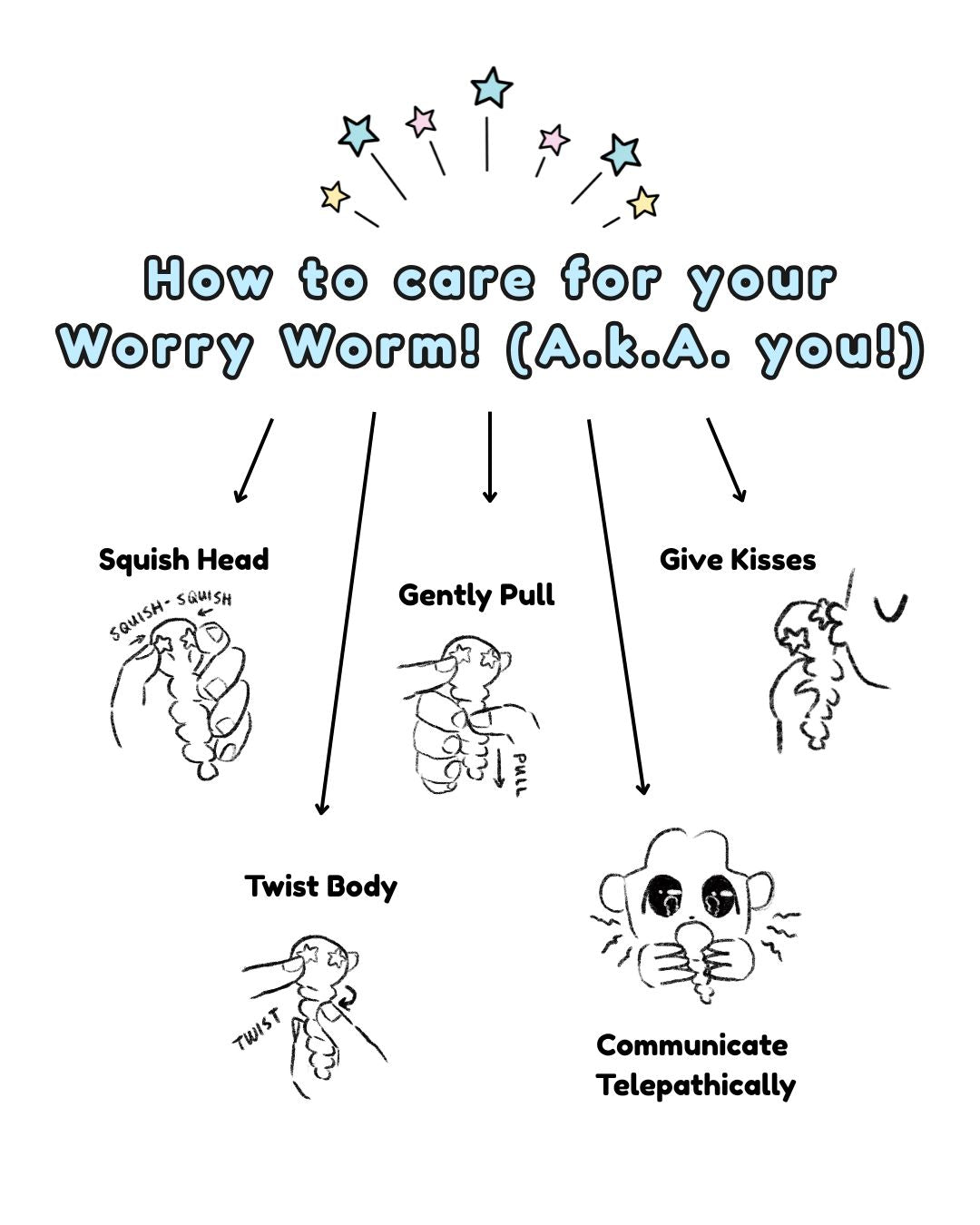 Crochet Worry Worms