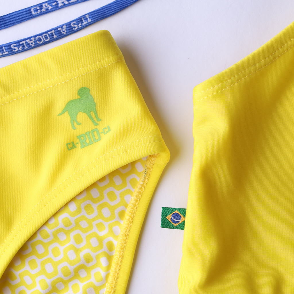 Lemonade Yellow solid Men's Swimming Sunga - Beachwear for Men