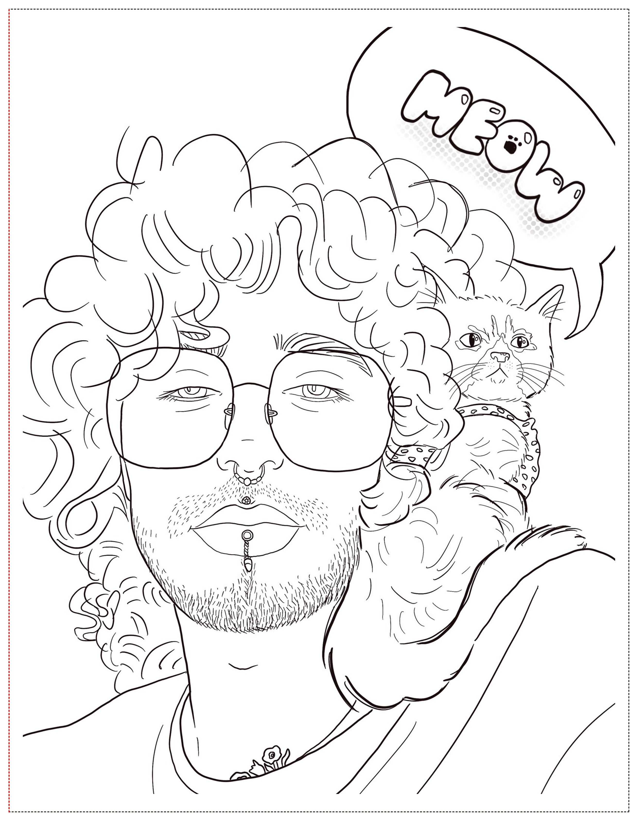 Soft Boys, Trans-Masculine Coloring Book (DIGITAL DOWNLOAD)