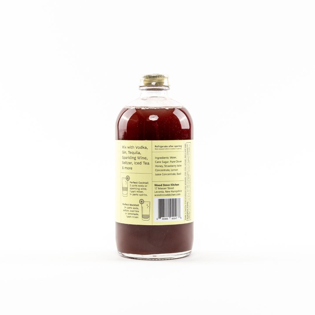 Strawberry & Basil Cocktail & Mocktail Mixer, 16 fl oz