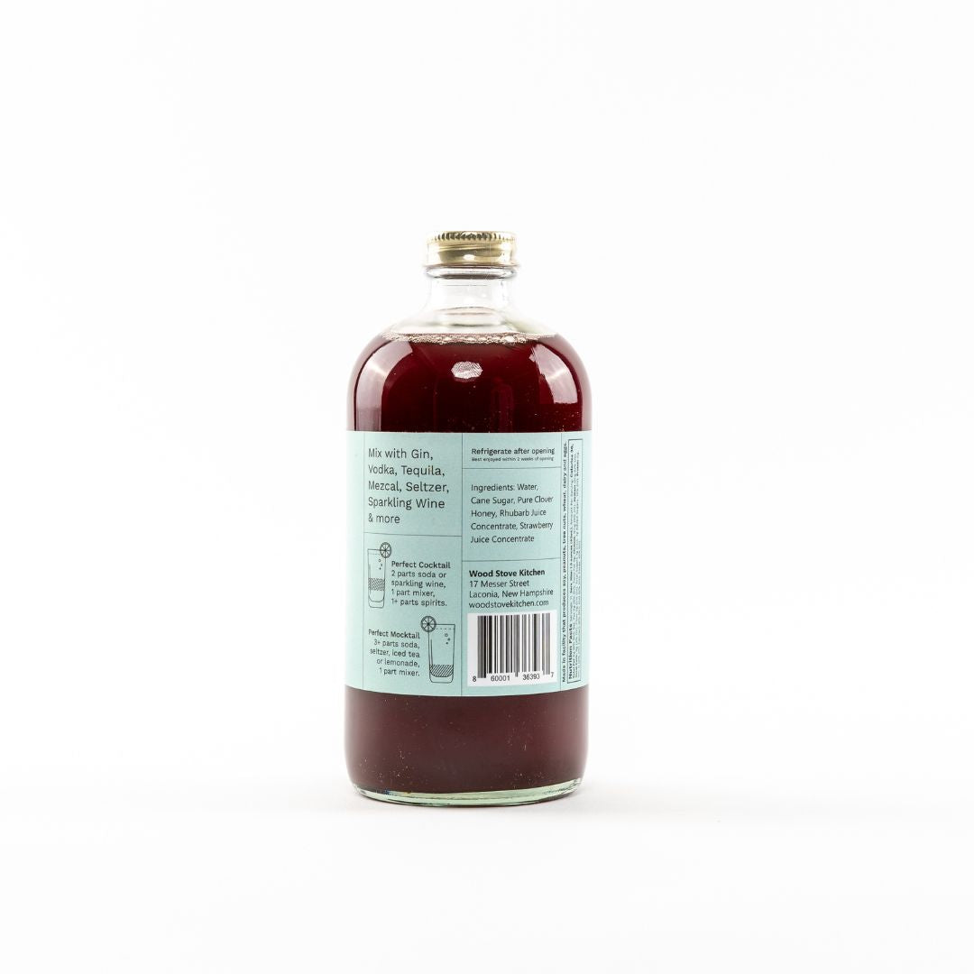 Strawberry-Rhubarb Cocktail & Mocktail Mixer, 16 fl oz