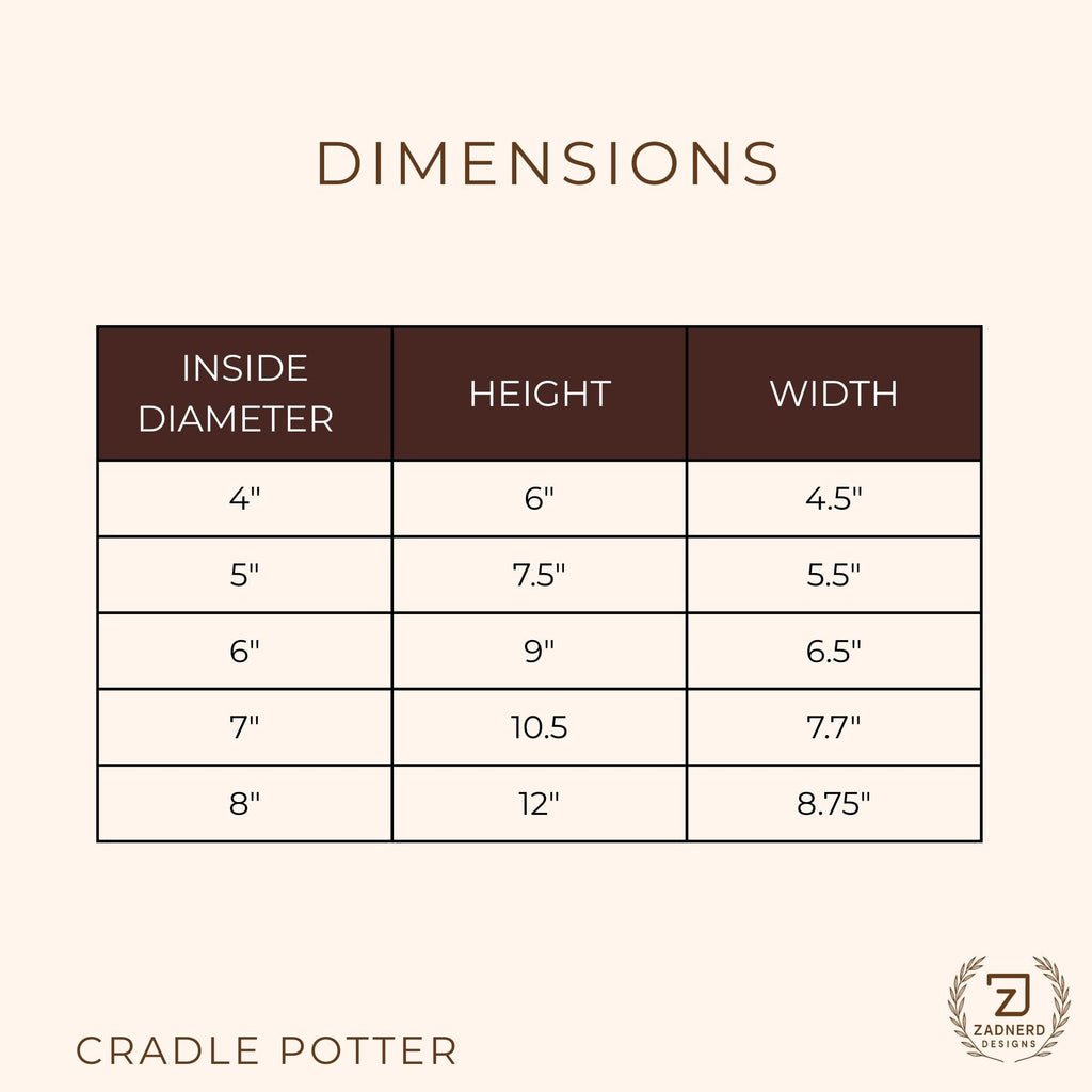 Smooth Cradle Planter