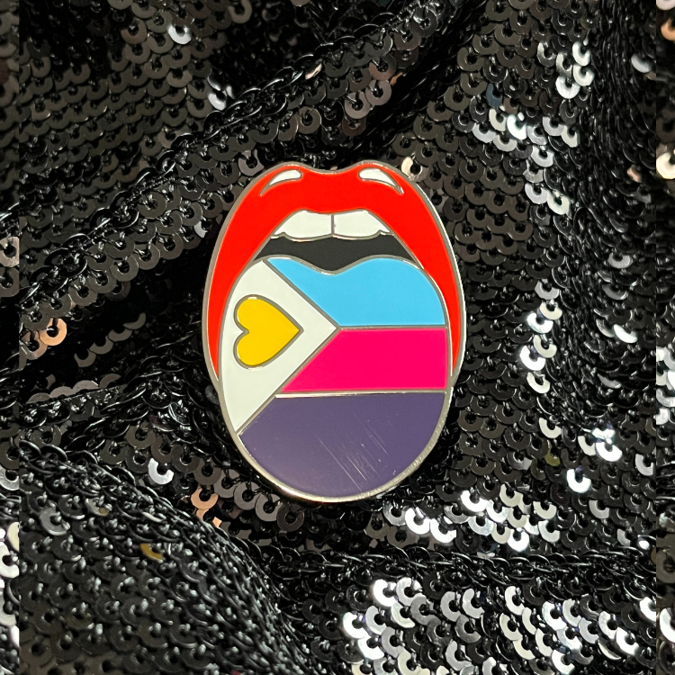 Polyamorous Pride Flag Enamel Pin