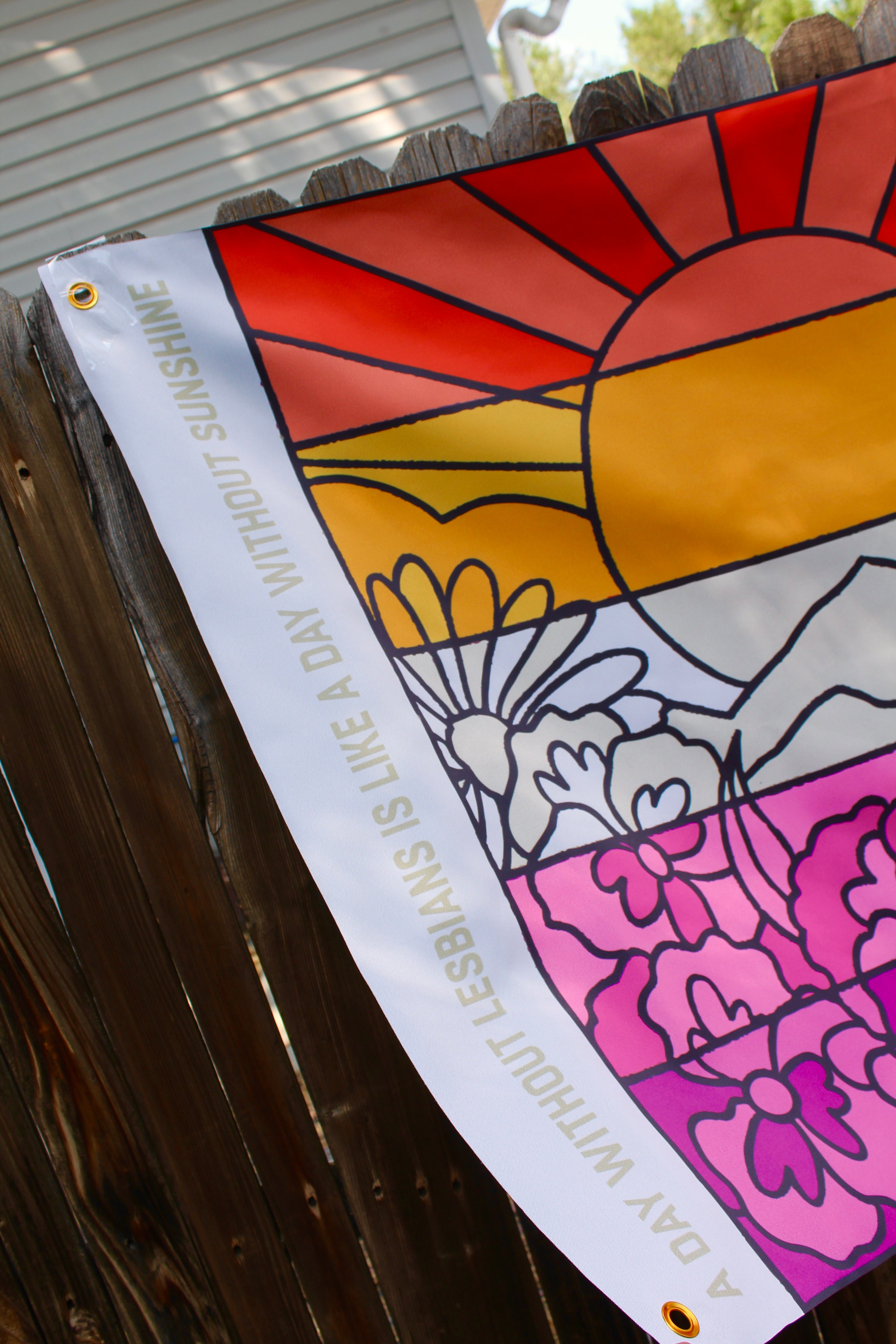 Lesbian Flower Pride Flag