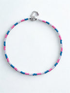 trans pride necklace