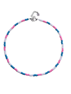 trans pride necklace