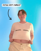 No Nipple Top Surgery Crop Top Shirt