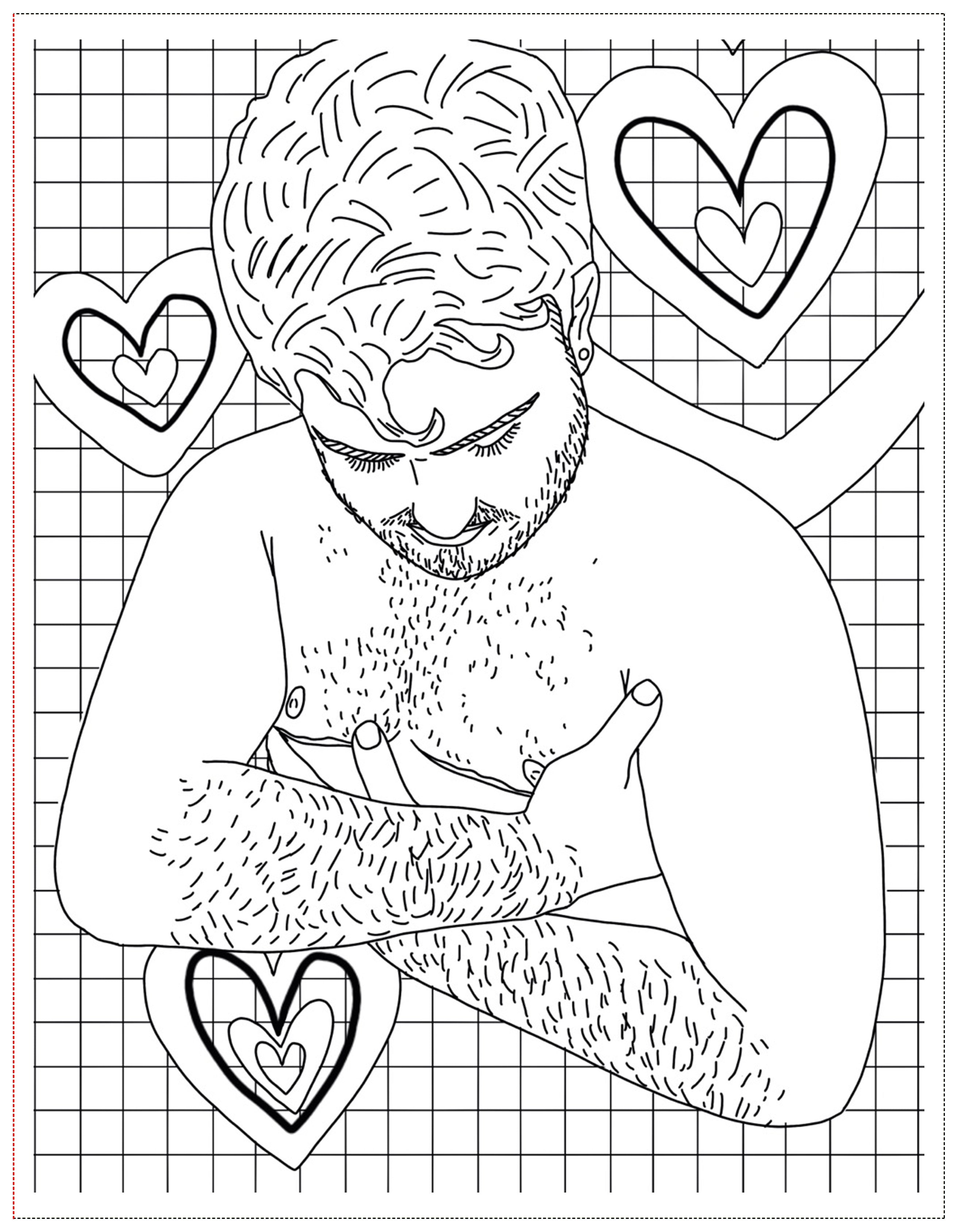 Soft Boys, Trans-Masculine Coloring Book (DIGITAL DOWNLOAD)