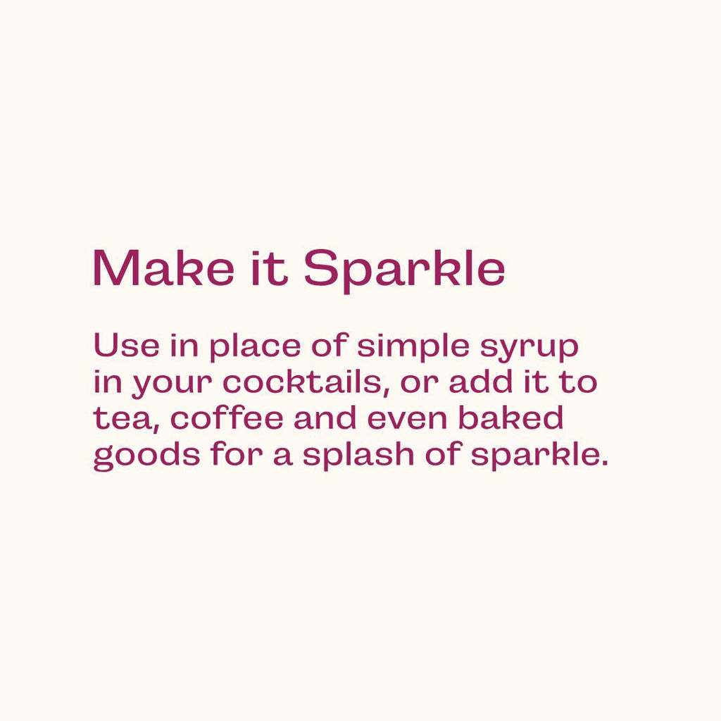 Glitter Simple Syrup for Cocktail, Mocktails, Coffee, Tea & More, 16 fl oz