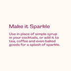 Glitter Simple Syrup for Cocktail, Mocktails, Coffee, Tea & More, 16 fl oz