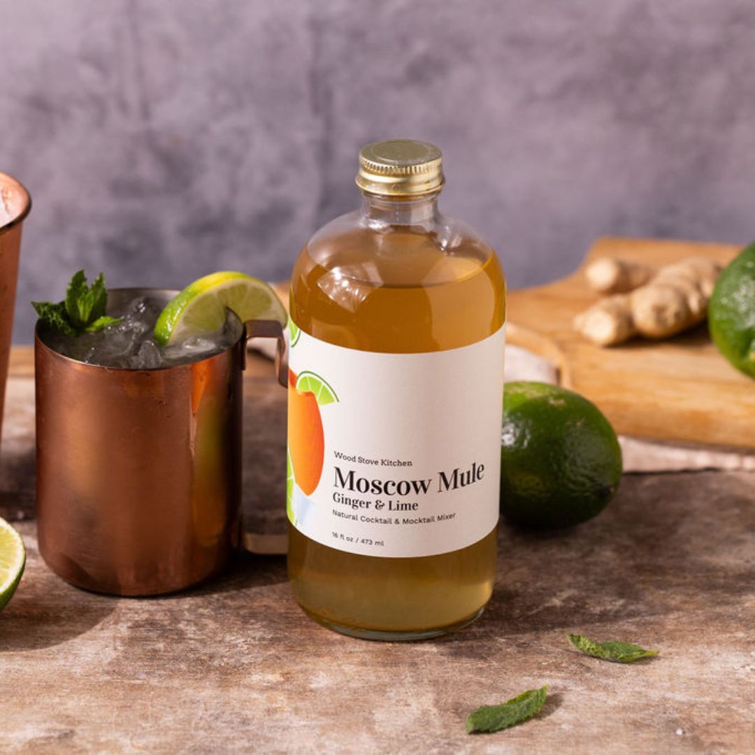 Moscow Mule (Ginger & Lime) Cocktail & Mocktail Mixer, 16 fl oz