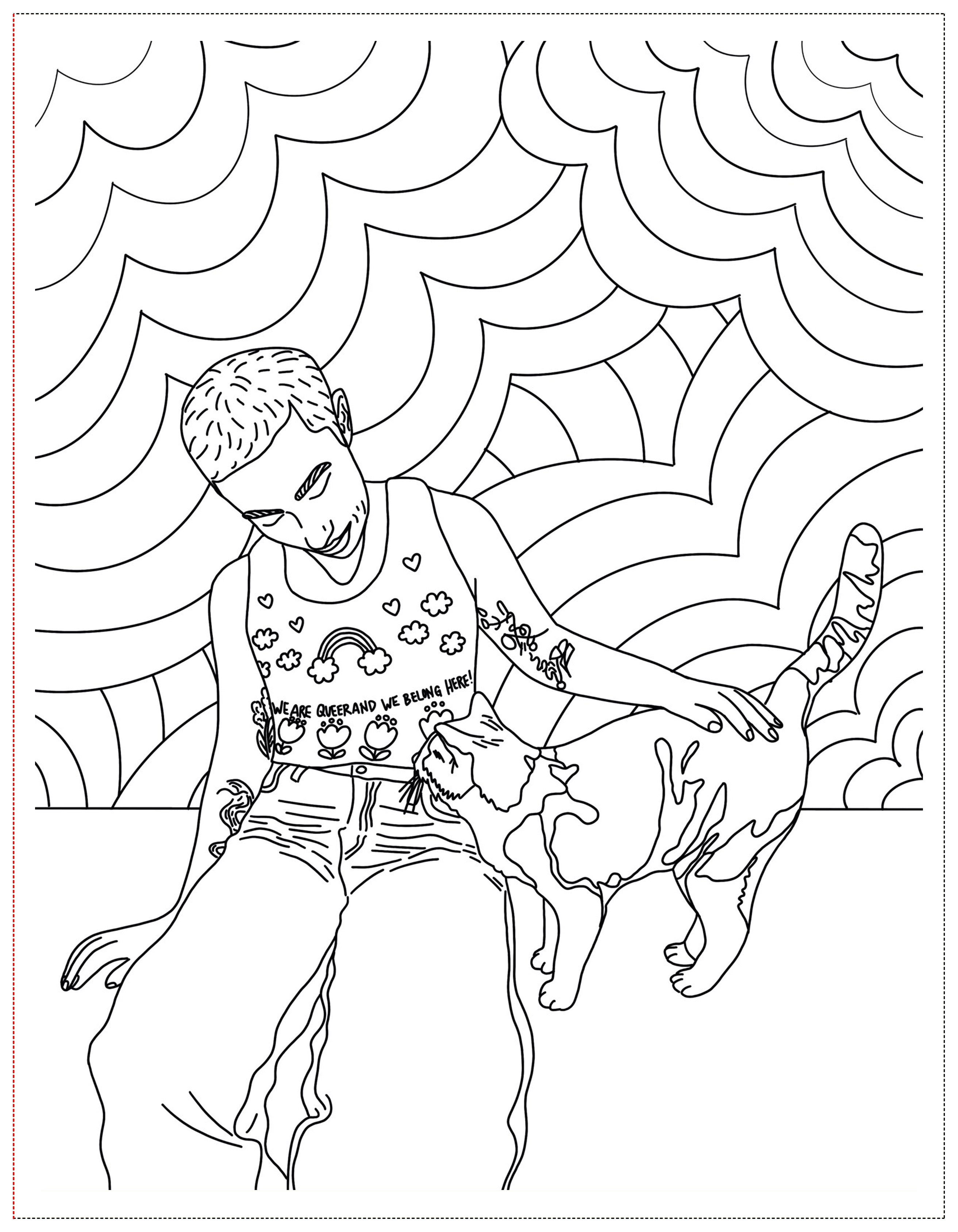 Soft Boys, Trans-Masculine Coloring Book (DIGITAL DOWNLOAD)