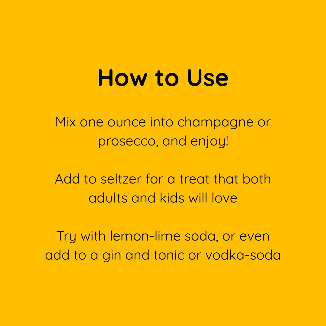 Glitter Mimosa Wine, Cocktail & Mocktail Mixer, 16 fl oz