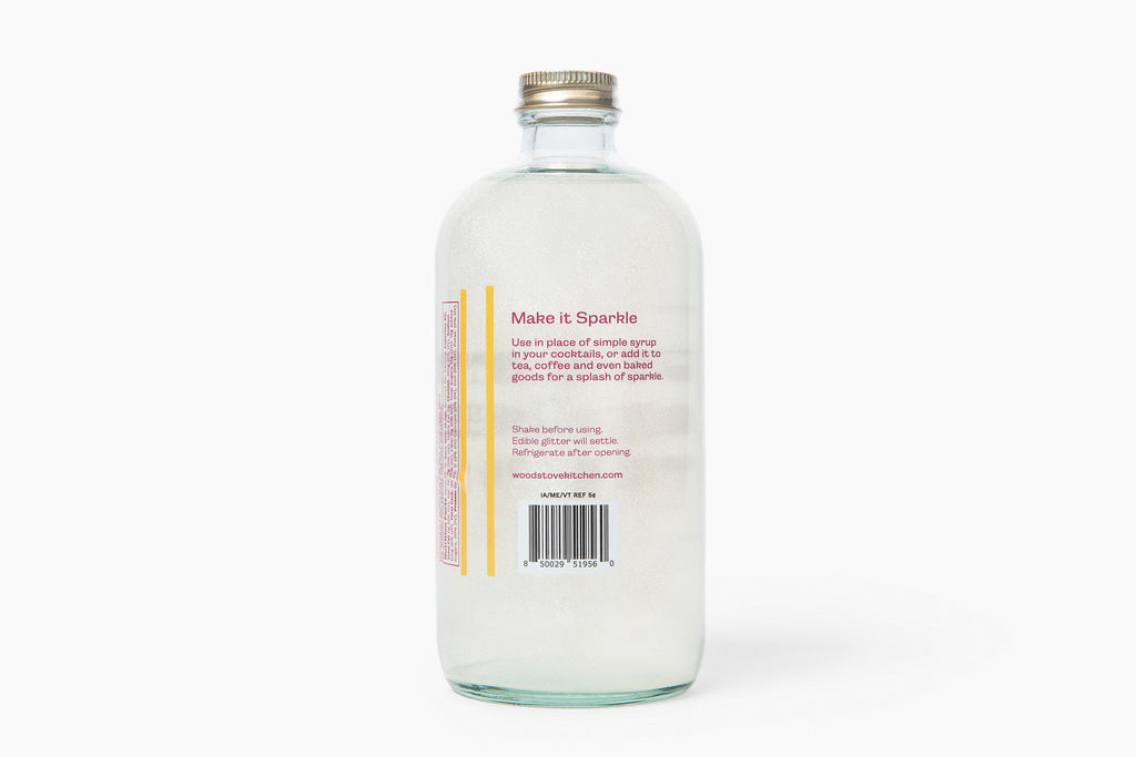 Glitter Simple Syrup for Cocktail, Mocktails, Coffee, Tea & More, 16 fl oz