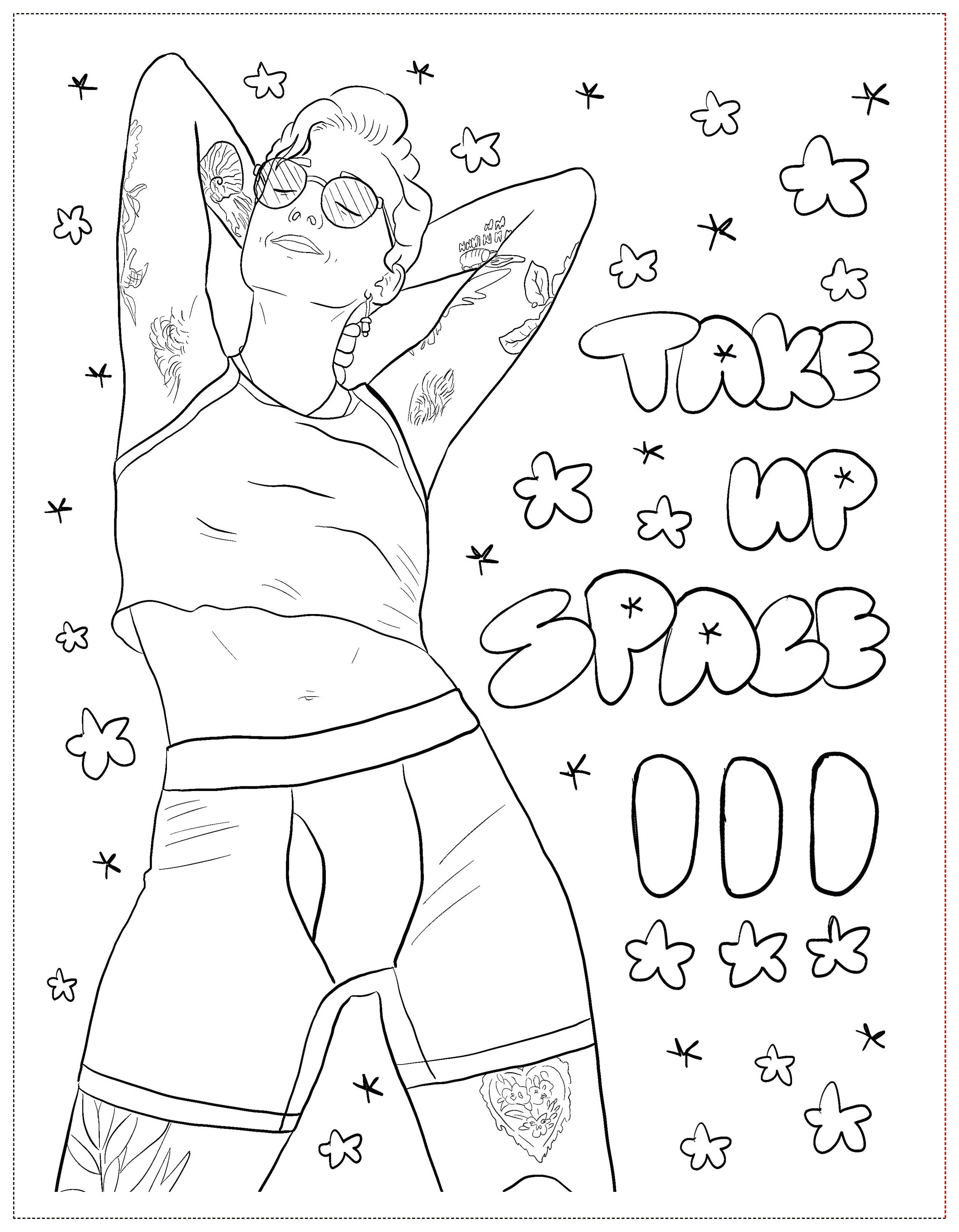 Soft Boys, Trans-Masculine Coloring Book (DIGITAL DOWNLOAD)