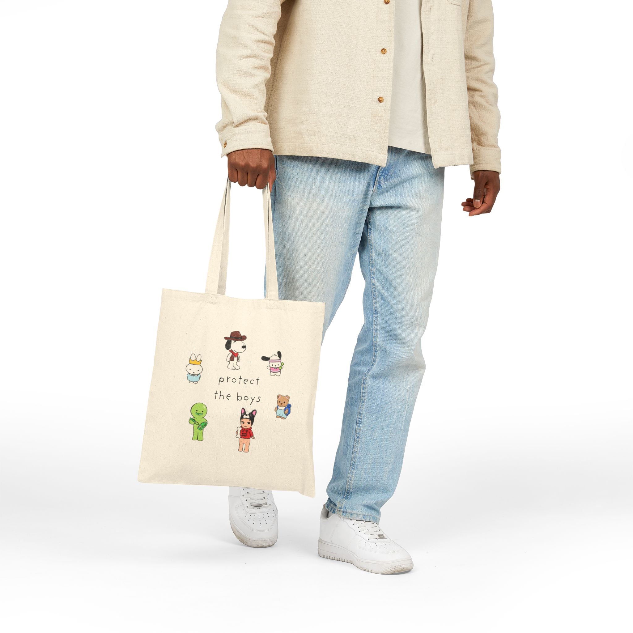 Protect the Boys Canvas Tote Bag