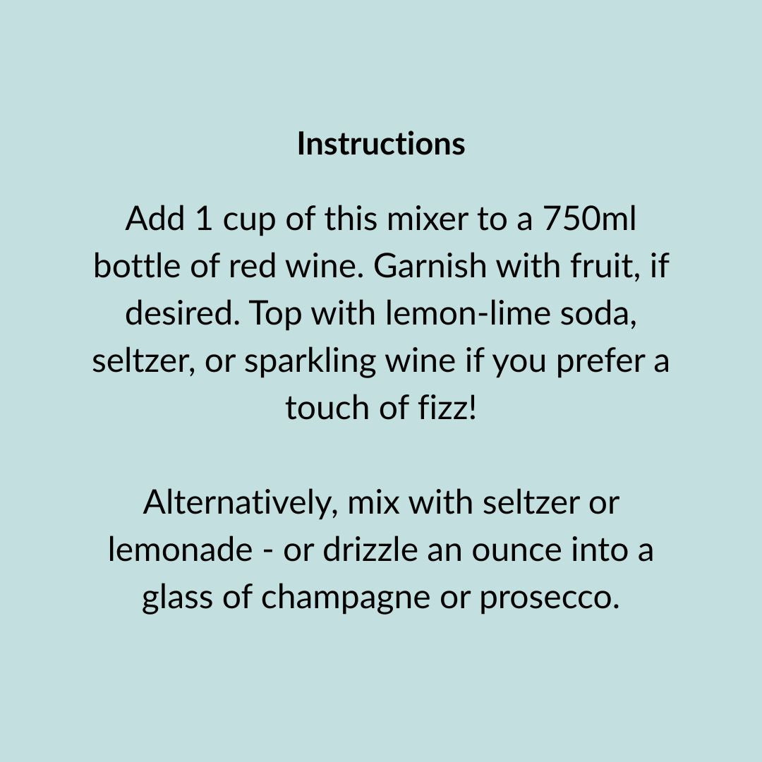 Sangria Wine, Cocktail & Mocktail Mixer, 16 fl oz