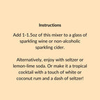 Mimosa (Tangerine & Mango) Cocktail & Mocktail Mixer, 16 fl oz