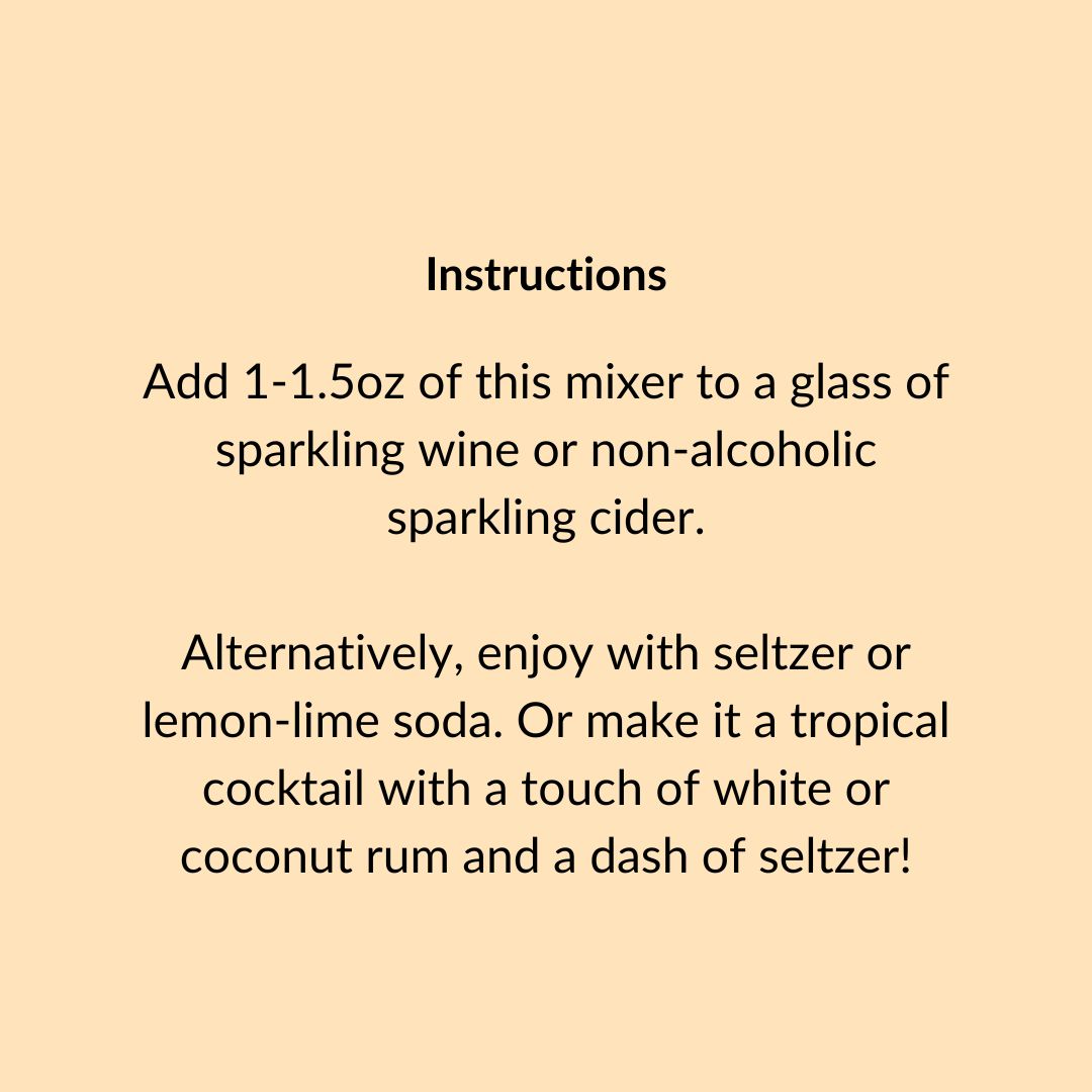 Mimosa (Tangerine & Mango) Cocktail & Mocktail Mixer, 16 fl oz
