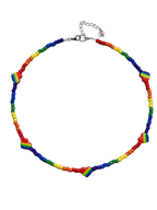 rainbow pride necklace