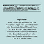Strawberry-Rhubarb Cocktail & Mocktail Mixer, 16 fl oz