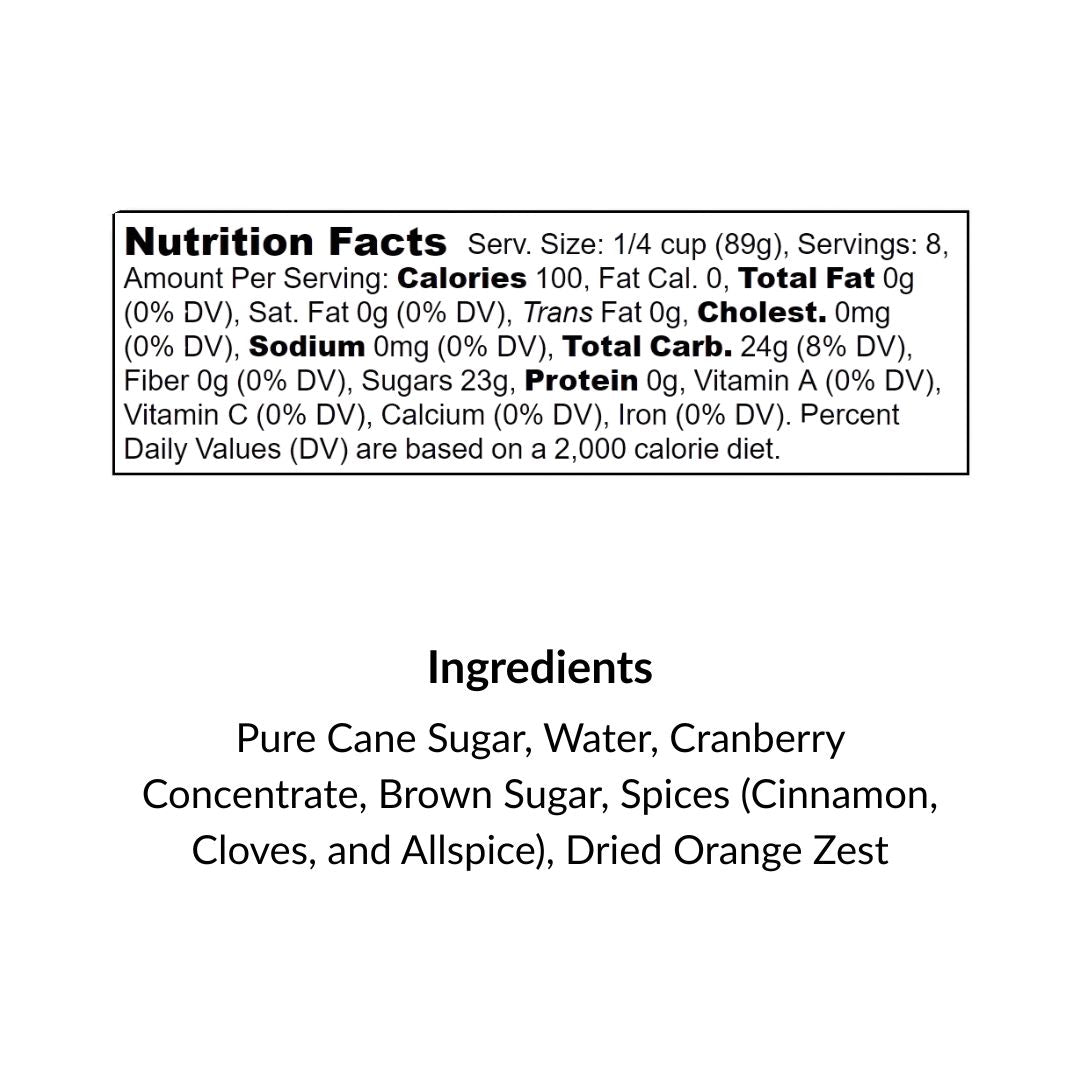 Mulling Syrup for Mulled Wine & Spiced Cider, 8 fl oz