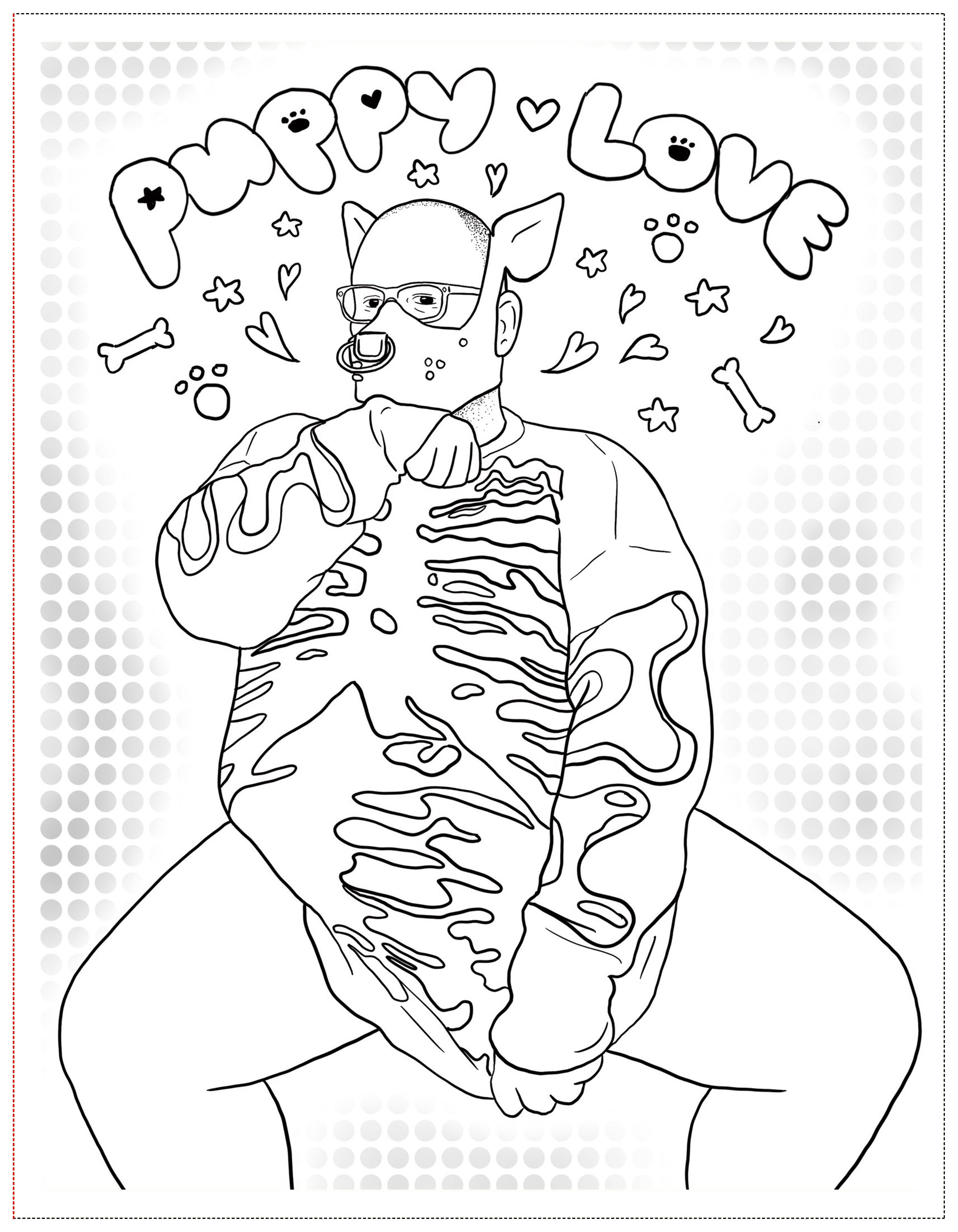 Soft Boys, Trans-Masculine Coloring Book (DIGITAL DOWNLOAD)