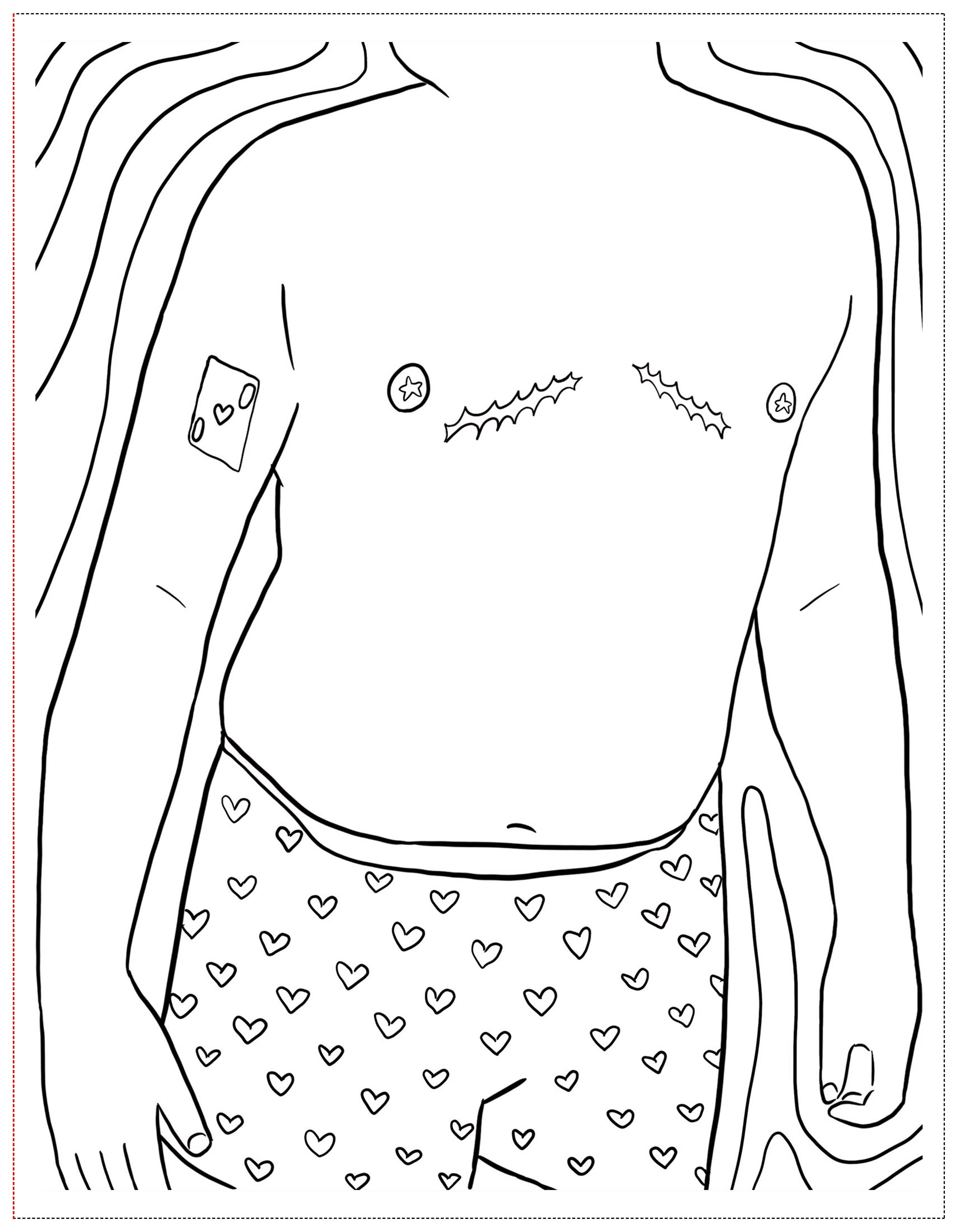 Soft Boys, Trans-Masculine Coloring Book (DIGITAL DOWNLOAD)