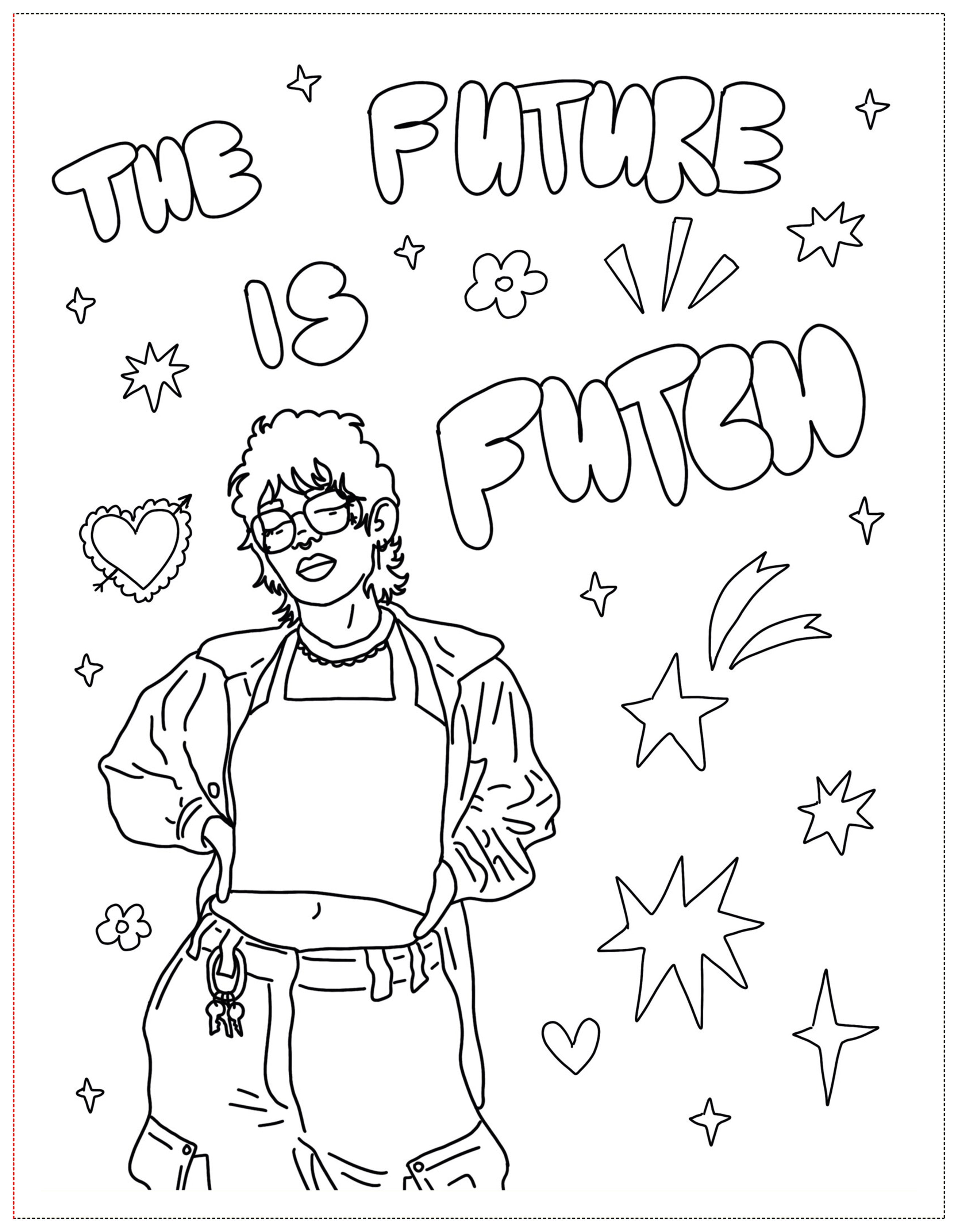 Soft Boys, Trans-Masculine Coloring Book (DIGITAL DOWNLOAD)