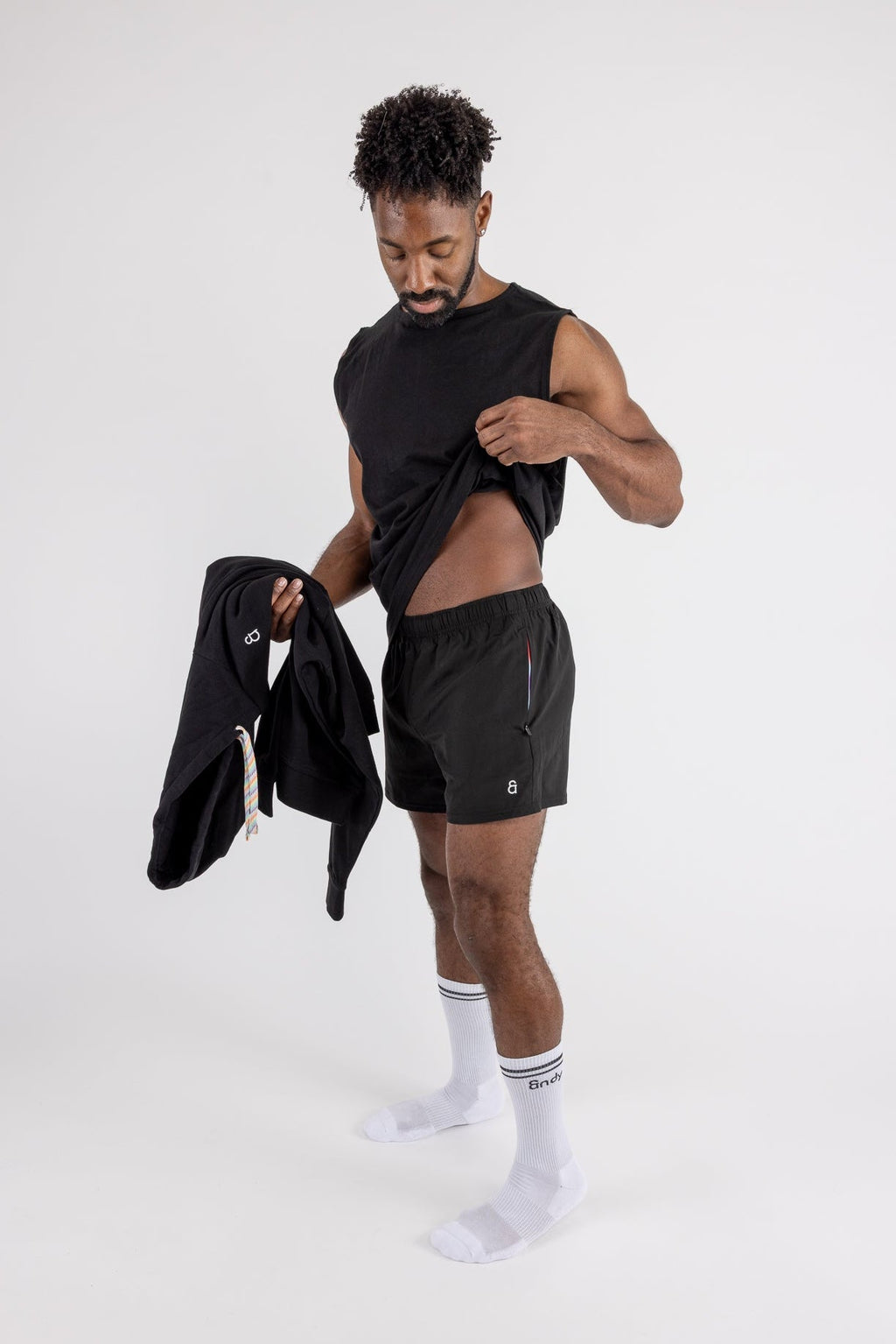 Prism Linerless Shorts 4" Black
