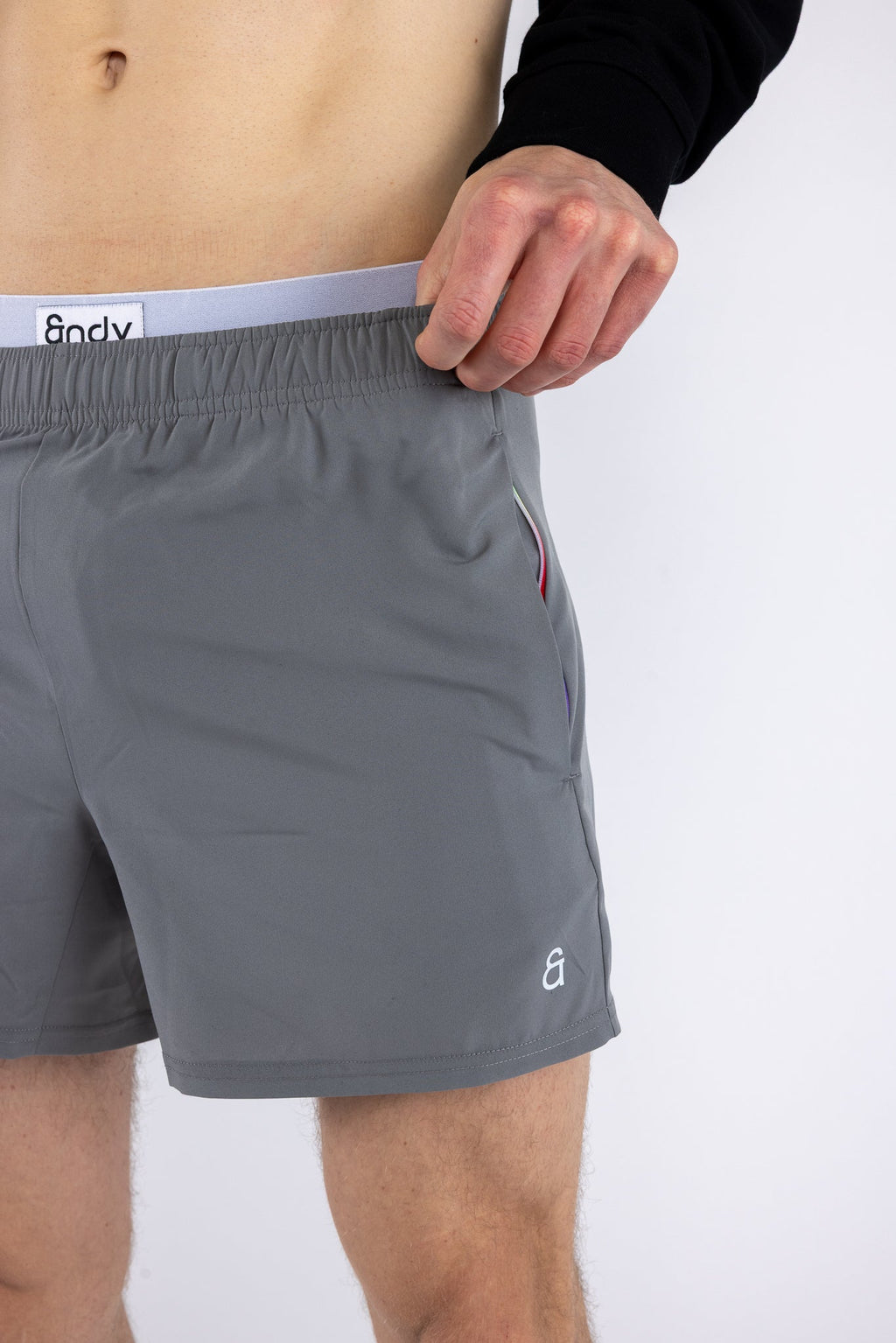 Prism Linerless Shorts 4" Gray