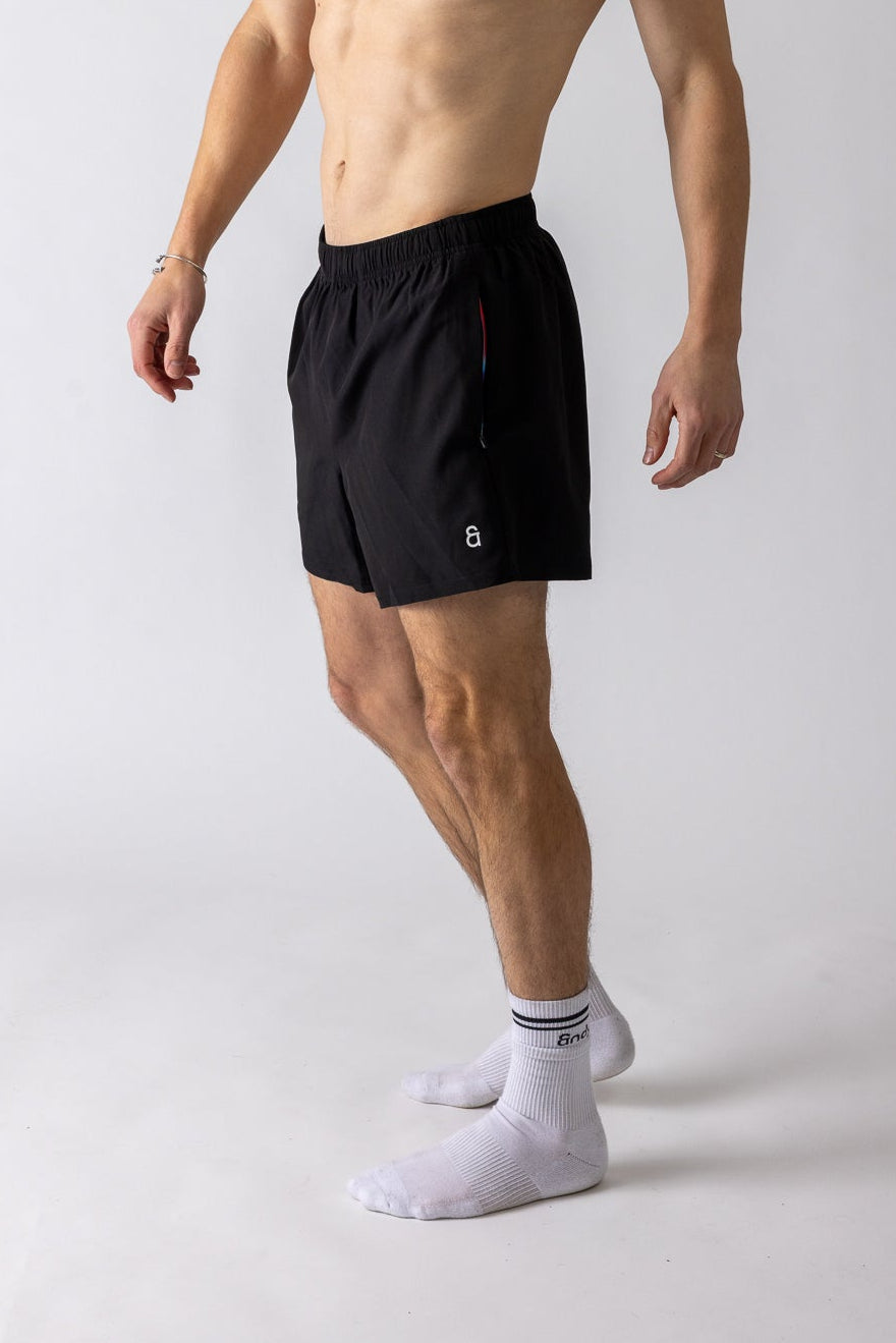 Prism Linerless Shorts 4" Black