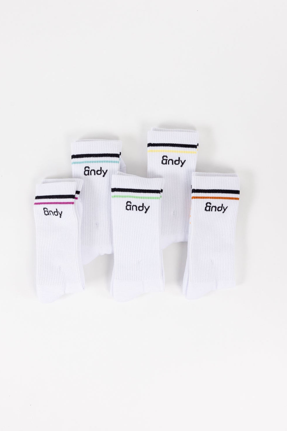 Rainbow Crew Socks 5-Pack