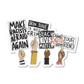 Anti-Racism Protest Vinyl Sticker