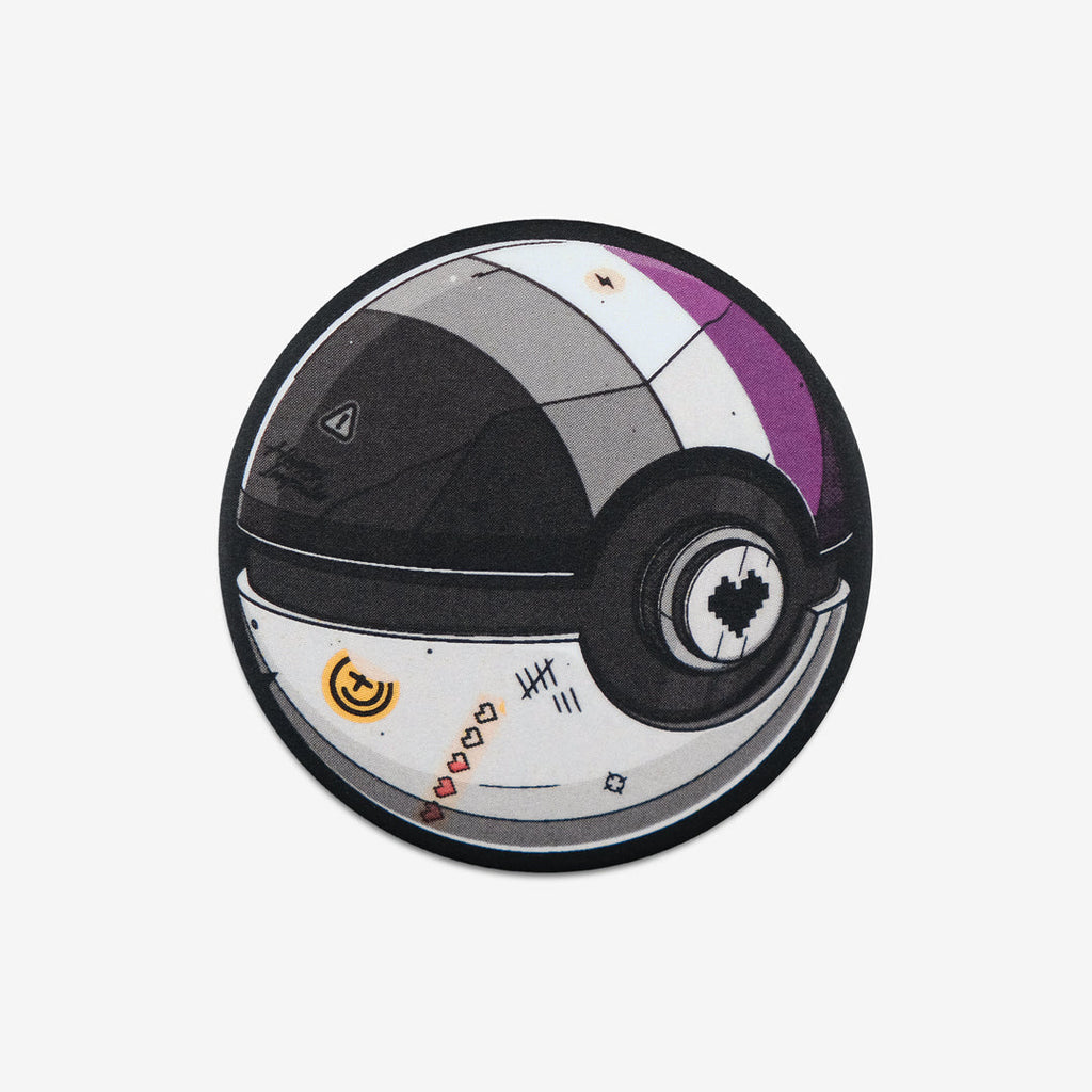 Asexual Pokeball Button
