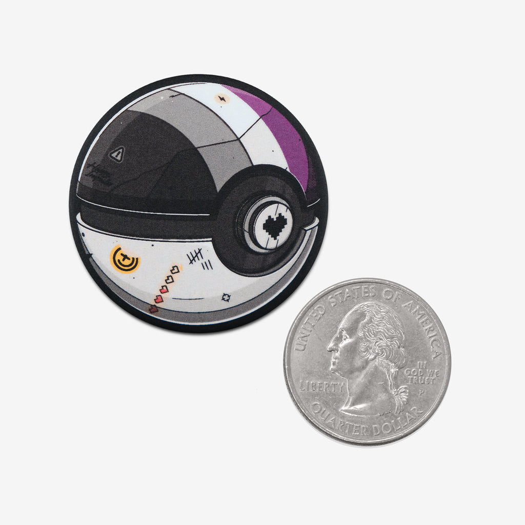 Asexual Pokeball Button