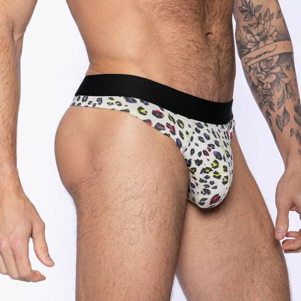 Active Thong - Animal Print