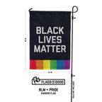 Black Lives Matter Pride Garden Flag