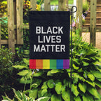 Black Lives Matter Pride Garden Flag