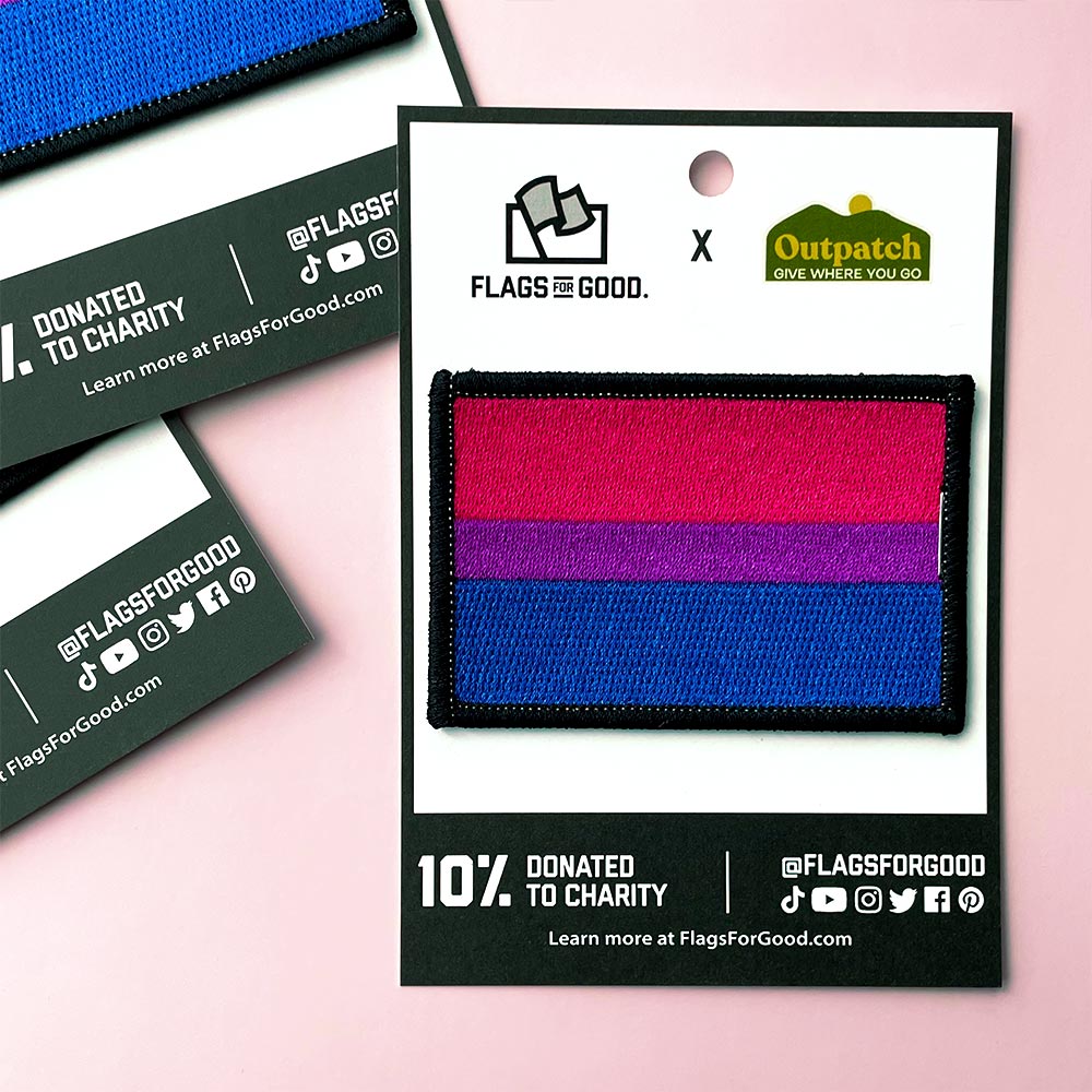 Bisexual Pride Flag Stick-On Patch