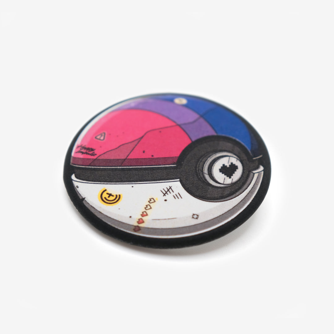 Bisexual Pokeball Button