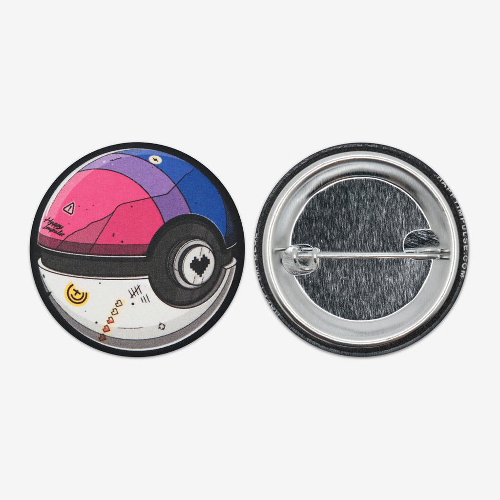 Bisexual Pokeball Button
