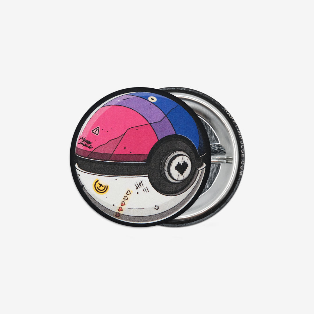 Bisexual Pokeball Button