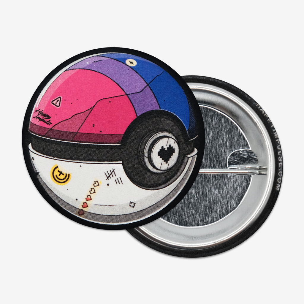 Bisexual Pokeball Button
