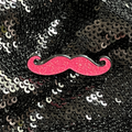 Pink Mustache Pin