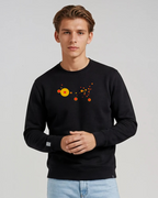 the map - embroidered sweatshirt | State Gun Violence Visualized