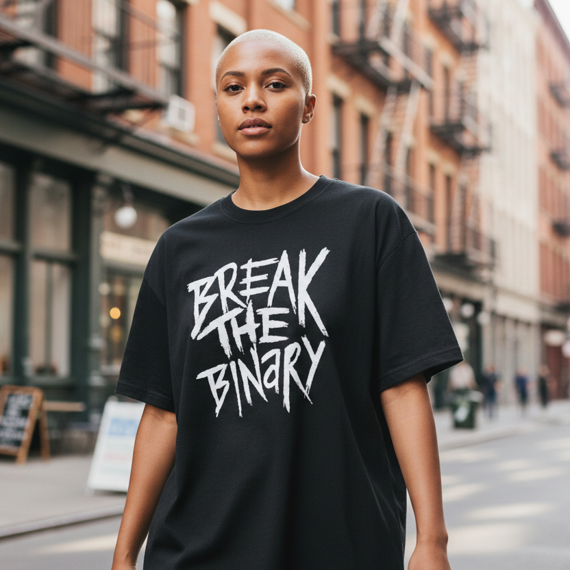 Break the Binary Tee (Comfort Colors)